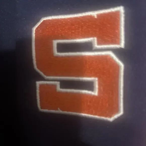 Mitchell & Ness Jacket Mens Large Syracuse Navy Orange Full Zip Track Collegiate - Picture 3 of 12